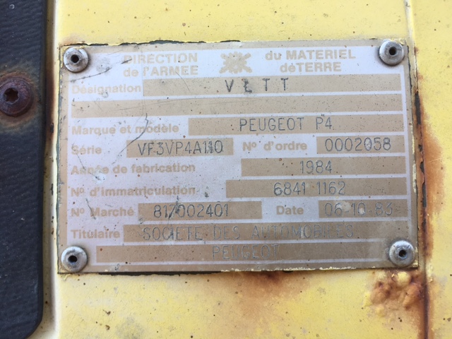Plaque militaire